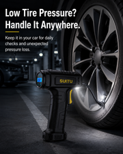 Cordless tire inflator for roadside pressure checks