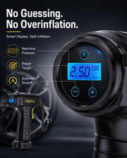 Digital pressure display and control panel close-up